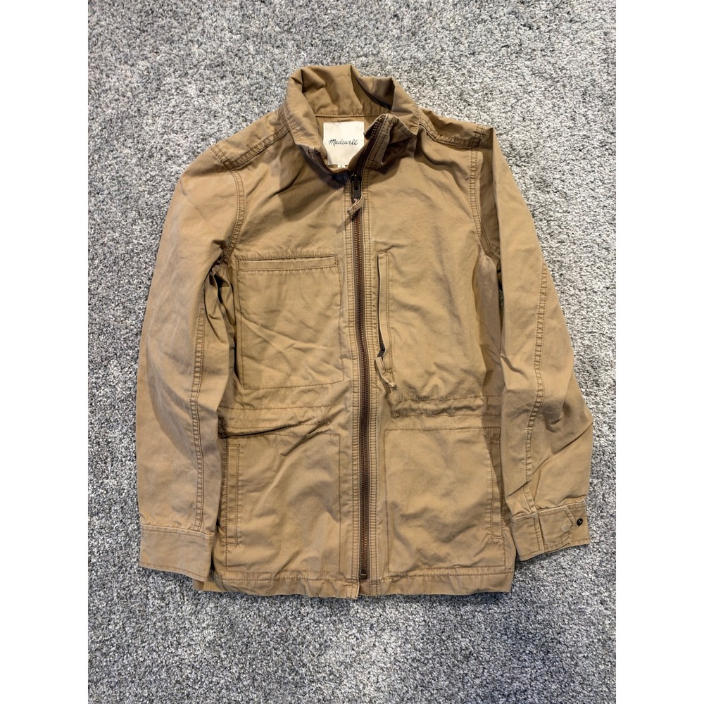 Madewell Jacket Womens S Brown Fleet Jacket C3394 Utility Military Cotton Field